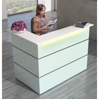 Empfangstheke Satinglas 2 | 108 x 150 x 92 cm (HxBxT)