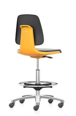 Arbeitsstuhl mit der Artikelnr. AS-LAB-HYGDES-SSROL-FR-KLM-SW