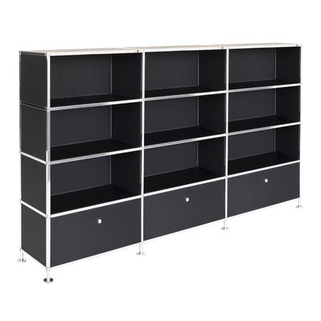 Büroregal | Aktenregal | Sideboard 4 / 3 mit 3 Klapptüren