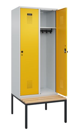 C+P Spind Evolo PLUS Bank 2 Abteile 2120x800x81