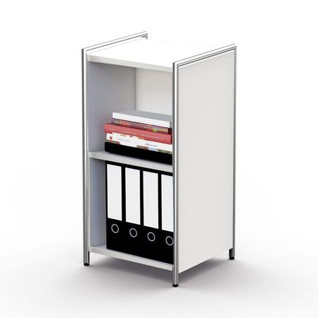 Chromeline offenes Sideboard mit 2 Ordnerhöhen - schmal | 78 x 41 x 38 cm (HxBxT) | verschiedene Farben