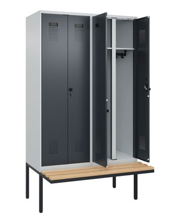 C+P Schwarz-Weiß-Spind Evolo PLUS