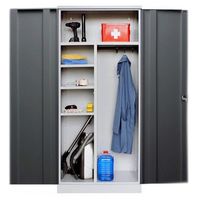 Mehrzweckschrank 195x92x42 GRAU/ANTHRAZIT