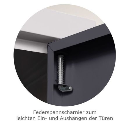 Scharnier aushängbare Tür Schwerlastschrank Schwerlastschrankregal Werkstattschrank