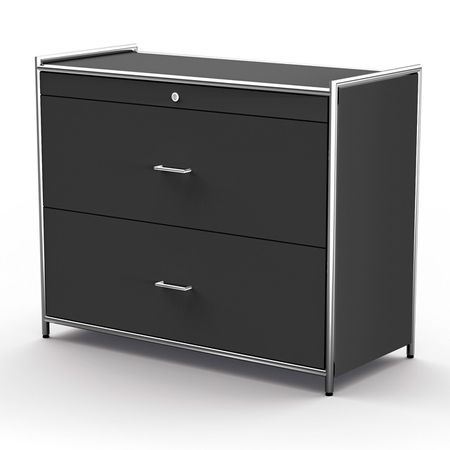 Chromeline Hängeregistraturschrank mit zwei Schubladen | 80 x 100 x 47 cm (HxBxT) | in Anthrazit oder Weiß