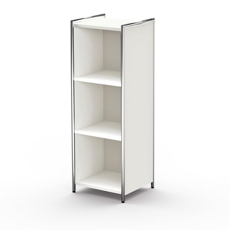 Chromeline offenes Sideboard mit 3 Ordnerhöhen - schmal  | 115 x 41 x 38 cm (HxBxT) | verschiedene Farben