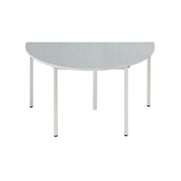 Beistelltisch | halbrund | 140 x 70 | GRAU