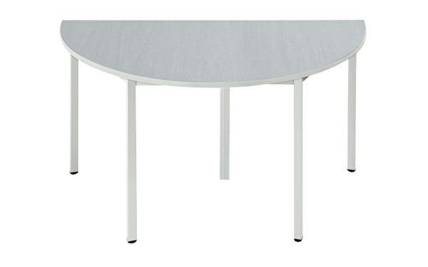 Beistelltisch | halbrund | 140 x 70 | GRAU