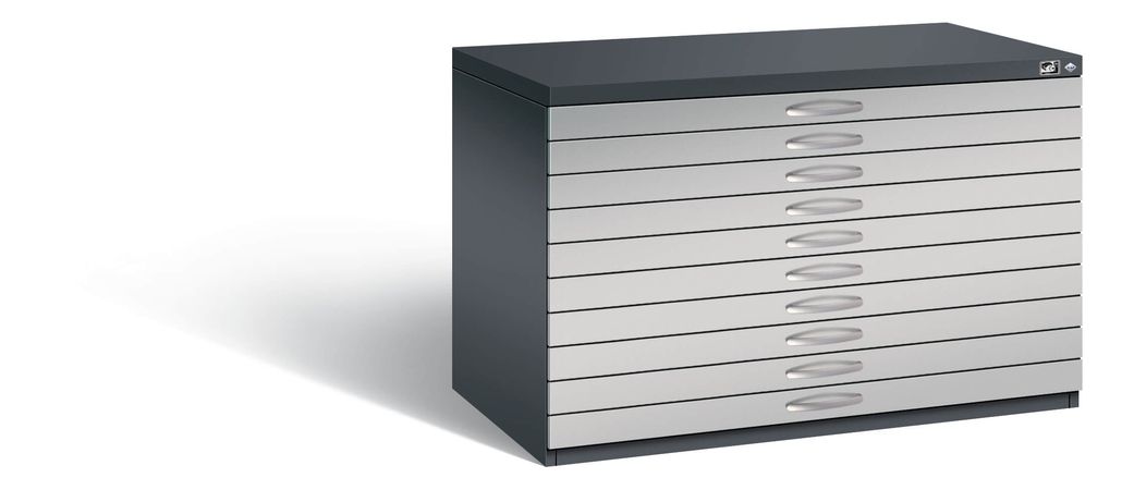 Schrank für flache Sammlerstücke