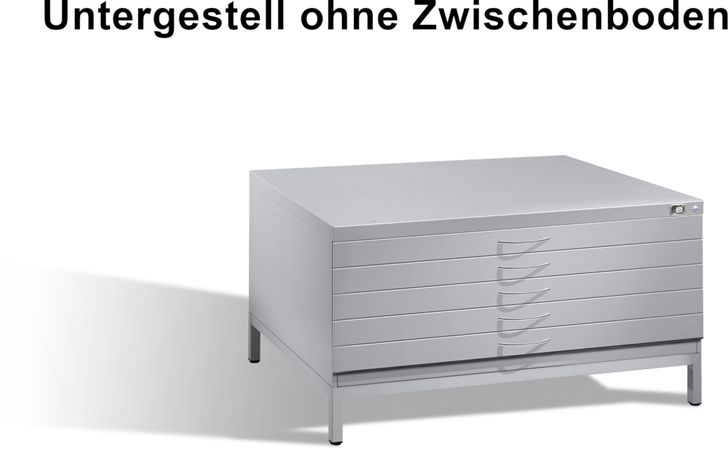 Untergestell ohne Zwischenboden Planschrank