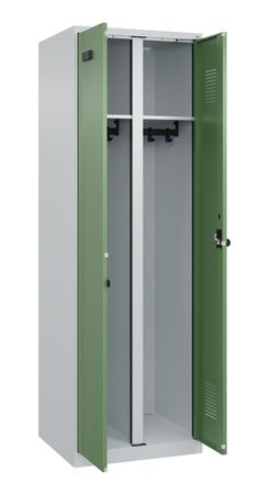 C+P Schwarz-Weiß-Spind Evolo PLUS