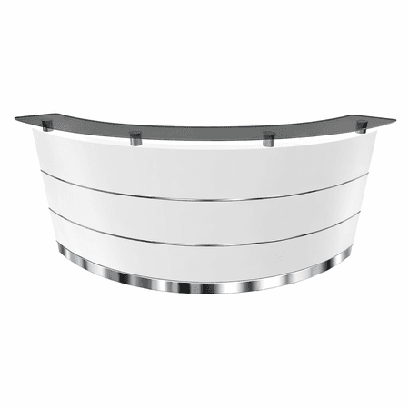 Bogentheke Bright 90° | 96 x 239 x 101 cm (HxBxT) 