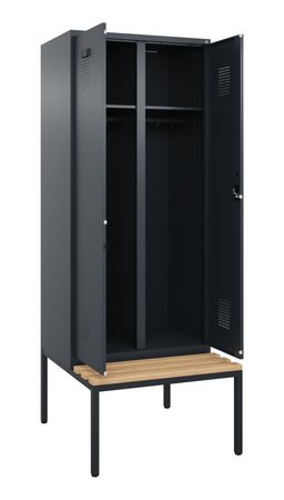 C+P Schwarz-Weiß-Spind Evolo PLUS