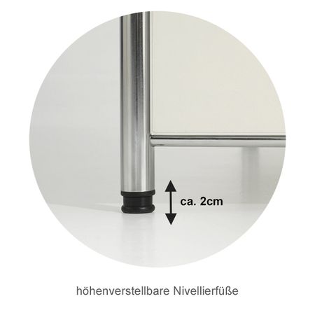 Chromgriff ESG-Glas Sicherheitsglas Flügeltüren Aktenschrank Büroschrank Flügeltürschrank Sideboard Highboard Kommode