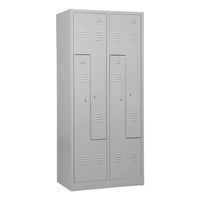Spind in Z-Form | 4 Abteile 180x80x50 GRAU