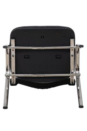 Polster Chrom Stuhl von unten ISO Chair 