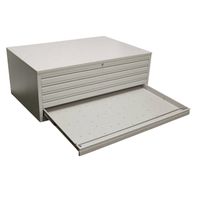 Planschrank DIN-A1 | Grafikschrank | 5 Schübe für A1 GRAU