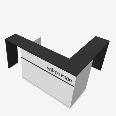 Ecktheke Ecktresen Empfangstresen Schreibtisch Verkaufsgespräch Beratungsplatz