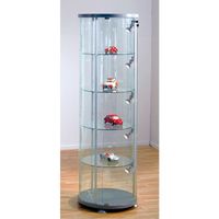Vitrinenschrank / Glasvitrine / Rundvitrine