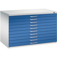 C+P Flachablageschrank 7100 DIN-A1 | Planschrank 10 Schübe | große Farbauswahl