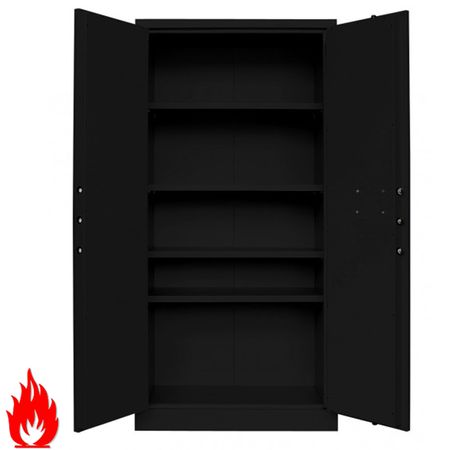 Sicherheitsschrank | Feuerschutzschrank 195x95x55 SCHWARZ