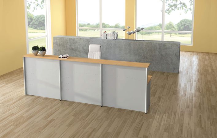 Anbautheke Empfangstheke Beratungsplatz Empfangstresen Beratungstresen Beratungstisch Arbeitsplatz Schreibtisch