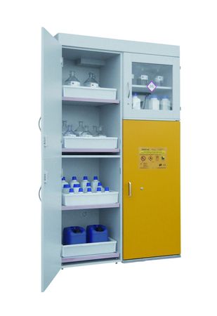 Sicherheitsschrank für entzündbare Flüssigkeiten nach DIN EN 14470-1