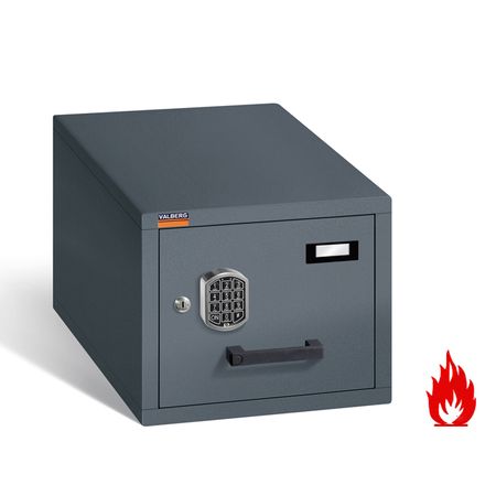 Feuerfester Hängeregisterschrank 1 Schub mit Elektroschloss graphit