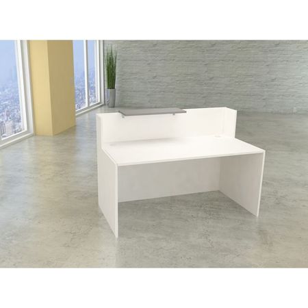 Empfangstresen Empfangstheke Eingangstheke Rezeption Counter weiss weiß Arbeitsplatz