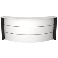 Bogentheke Surround weiß | 112 x 257 x 122,5 cm (HxBxT)