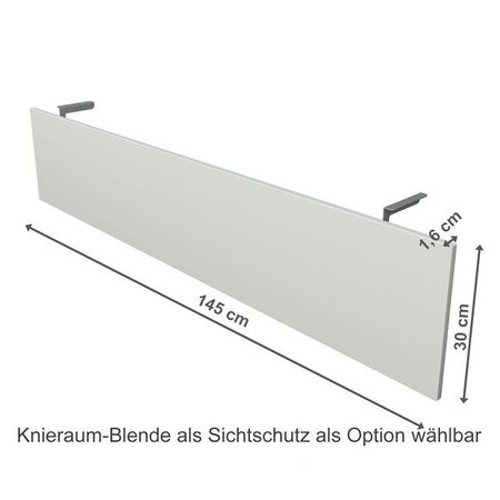 sichtschutz höhenverstellbarer schreibtisch weiß weiss schulungstisch schultisch seminartisch bürotisch weiß chromeline