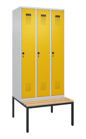 C+P Spind Evolo PLUS Bank 3 Abteile 2120x900x81