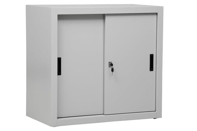 Aktenschrank | Schiebetürenschrank 75x80x45 GRAU