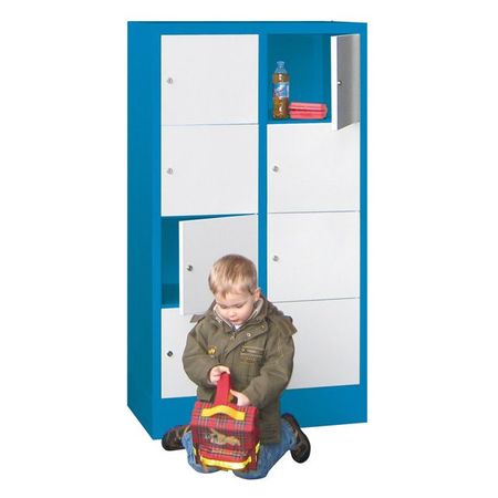 PAVOY Schließfachschrank mit Vollblechtüren | 8 Abteile je 40 cm breit | 151