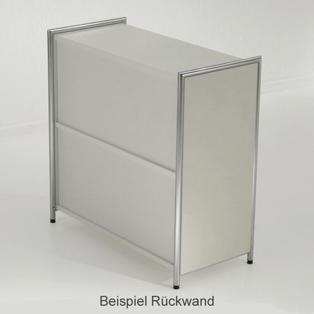 Rückwand Sideboard Sichtrückwand Raumteiler Aktenschrank Aktenregal Kommode Homeoffice weiß weiss