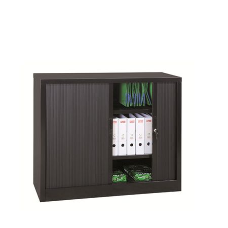 Aktenschrank | Rolladenschrank 105x120x46 SCHWARZ