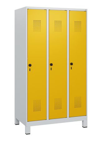 C+P Spind Evolo PLUS Füße 3 Abteile 1630x900x50