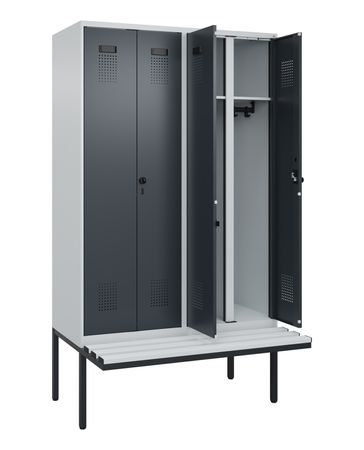 C+P Schwarz-Weiß-Spind Evolo PLUS