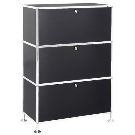 Büroregal | Aktenregal | Sideboard 3 mit 3 Klapptüren