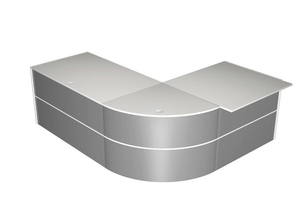 Grundtheke Rezeption Empfangstheke Counter Empfangstheke Anmeldung  Empfangstresen Informationsstand Rezeption Auskunft 