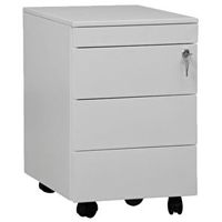 Rollcontainer | Schubladencontainer | 1 + 3 Schubladen in WEIß