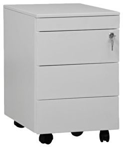 Rollcontainer | Schubladencontainer | 1 + 3 Schubladen in WEIß