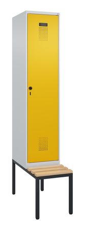 C+P Spind Evolo PLUS Bank 1 Abteile 2120x400x81