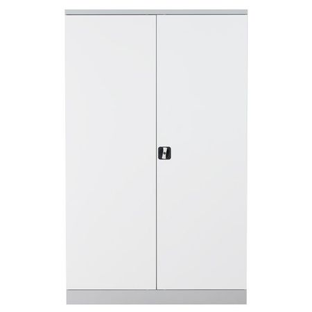 Koloss Werkstattschrank verzinkt | Materialschrank GRAU/WEIß 195x120x60 vollverzinkte Fachböden