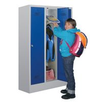 PAVOY Kindergartenspind mit 3 Abteilen 130x78x30 | große Farbauswahl