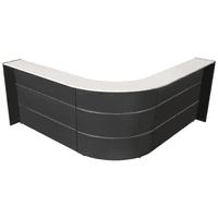 Winkeltheke Surround anthrazit | 112 x 232 x 232 cm (HxBxT)