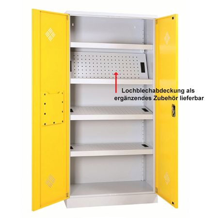 Gefahrstoffschrank | Umweltschrank GRAU/GELB