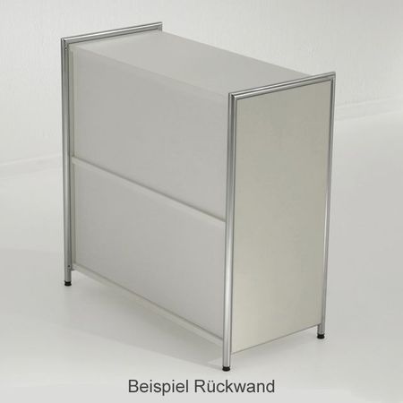 Rückwand Sideboard Sichtrückwand Raumteiler Aktenschrank Aktenregal Kommode Homeoffice weiß