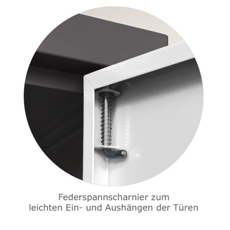 Scharnier aushängbare Tür Schwerlastschrank Schwerlastschrankregal Werkstattschrank