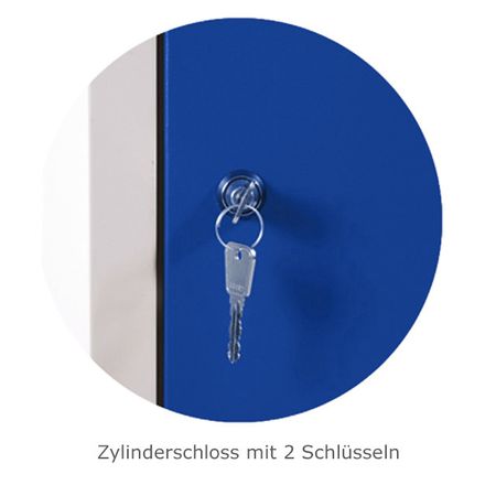 Zylinderschloss Wertfachschrank Miniabteile Geldbörse Handyaufbewahrung